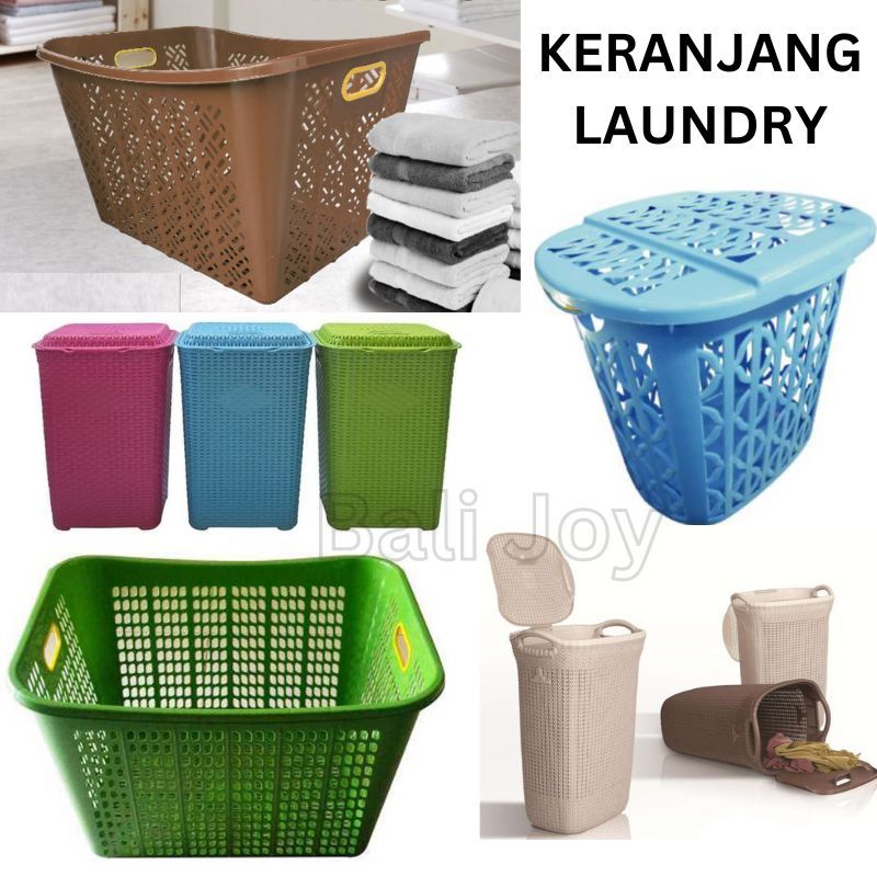 KERANJANG LAUNDRY / KERANJANG BAJU / KERANJANG BAJU PLASTIK MURAH BERKUALITAS / KERANJANG SERBAGUNA 