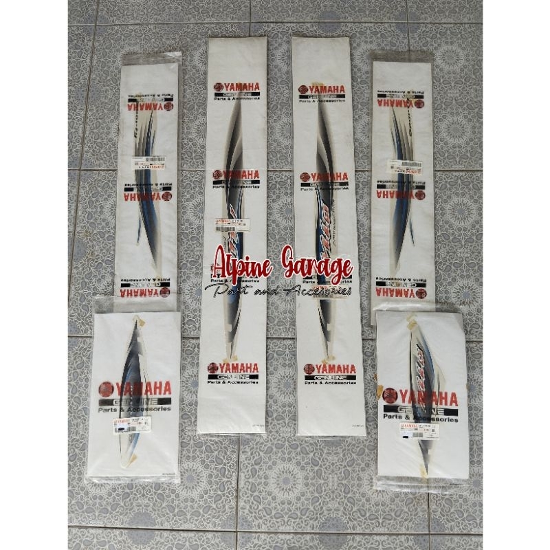 Striping Sticker Graphic Mio Sporty 2007 CW Putih Original Yamaha