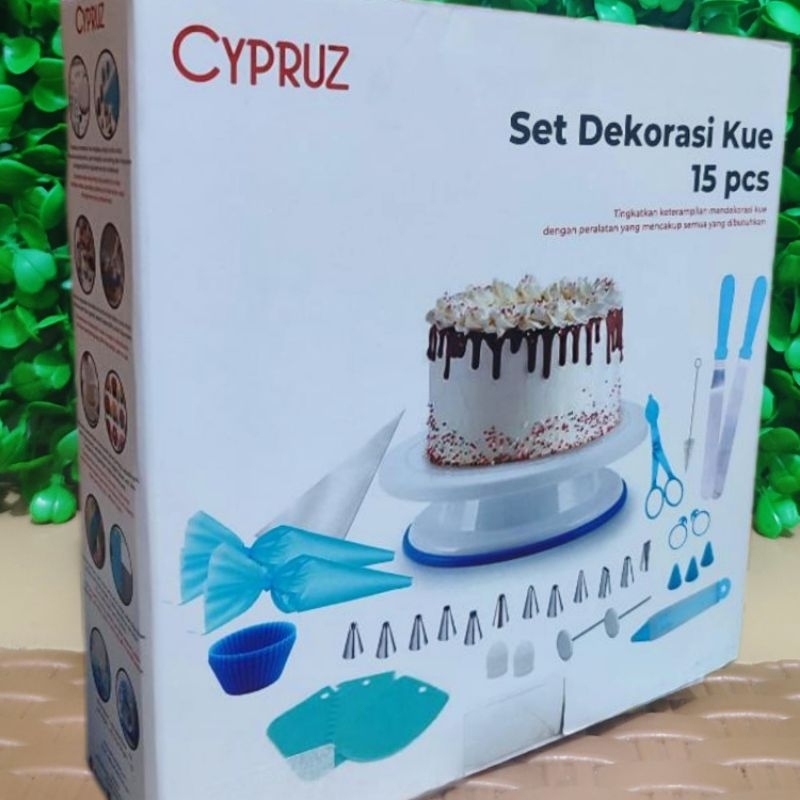 KUE0015-01 Cypruz Set Dekorasi Kue 15 pcs AK-1102