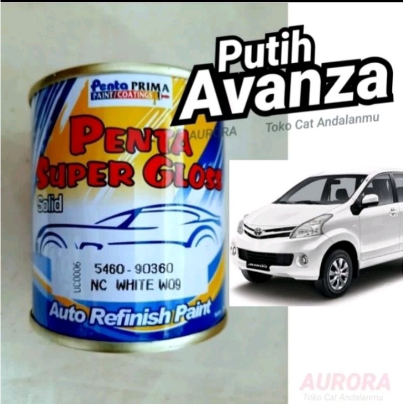 Cat Penta Super Gloss White W09 5460-90360 Putih W09 Avanza