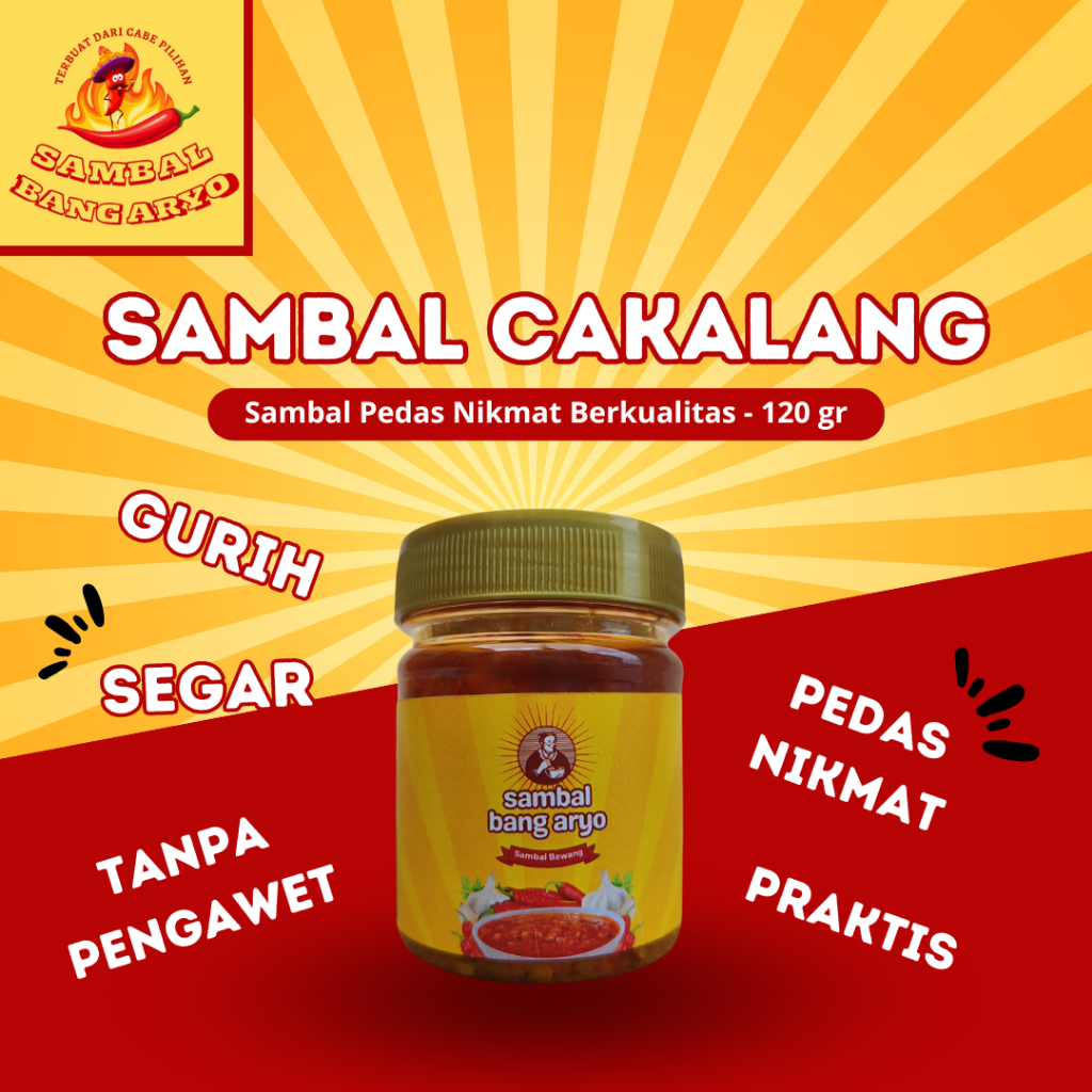 

Sambal Cakalang/Tongkol/Roa/Ikan Asin Jambal - 120 gr - sambal bang aryo