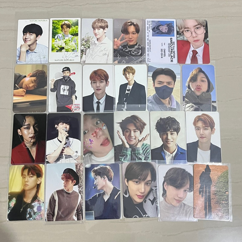 photocard exo official baekhyun plester chemistry exo’luxion dot sg15 kai pout sg17 chanyeol bwcw se