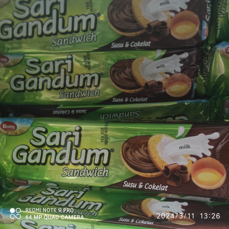 

ROMA SARI GANDUM SANDWICH COKLAT