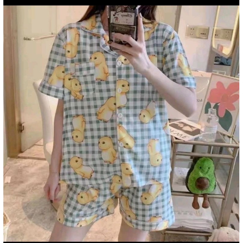 Piyama Import Hotpen/setelan piyama/piyama Kerah/baju tidur wanita dewasa