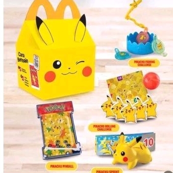 mcdonald mcd happy meal toy pikachu pokemon