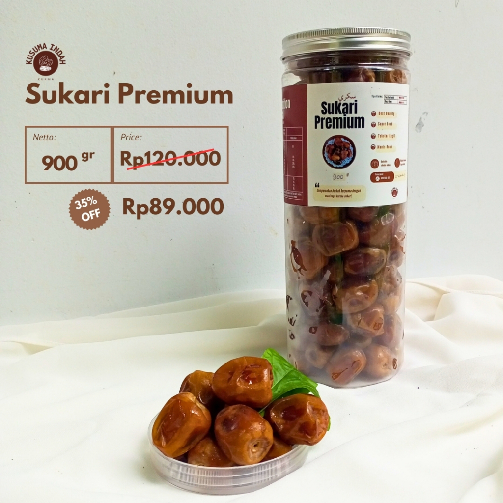 

Kurma Sukkari Al-Qassim Premium 900g: Kenikmatan Berlimpah dalam Satu Kemasan