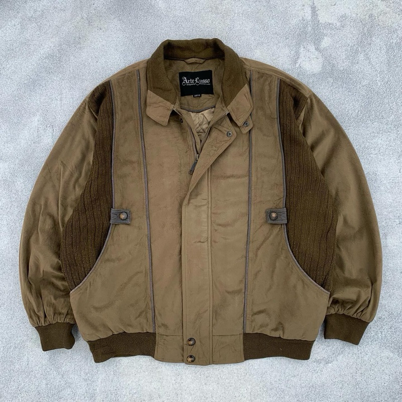 flight jacket suede