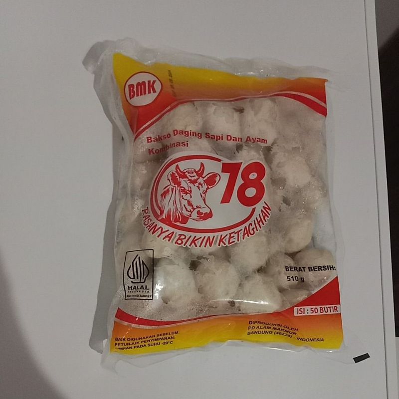 

Bakso Sapi Kombinasi Ayam 78 BMK 510g
