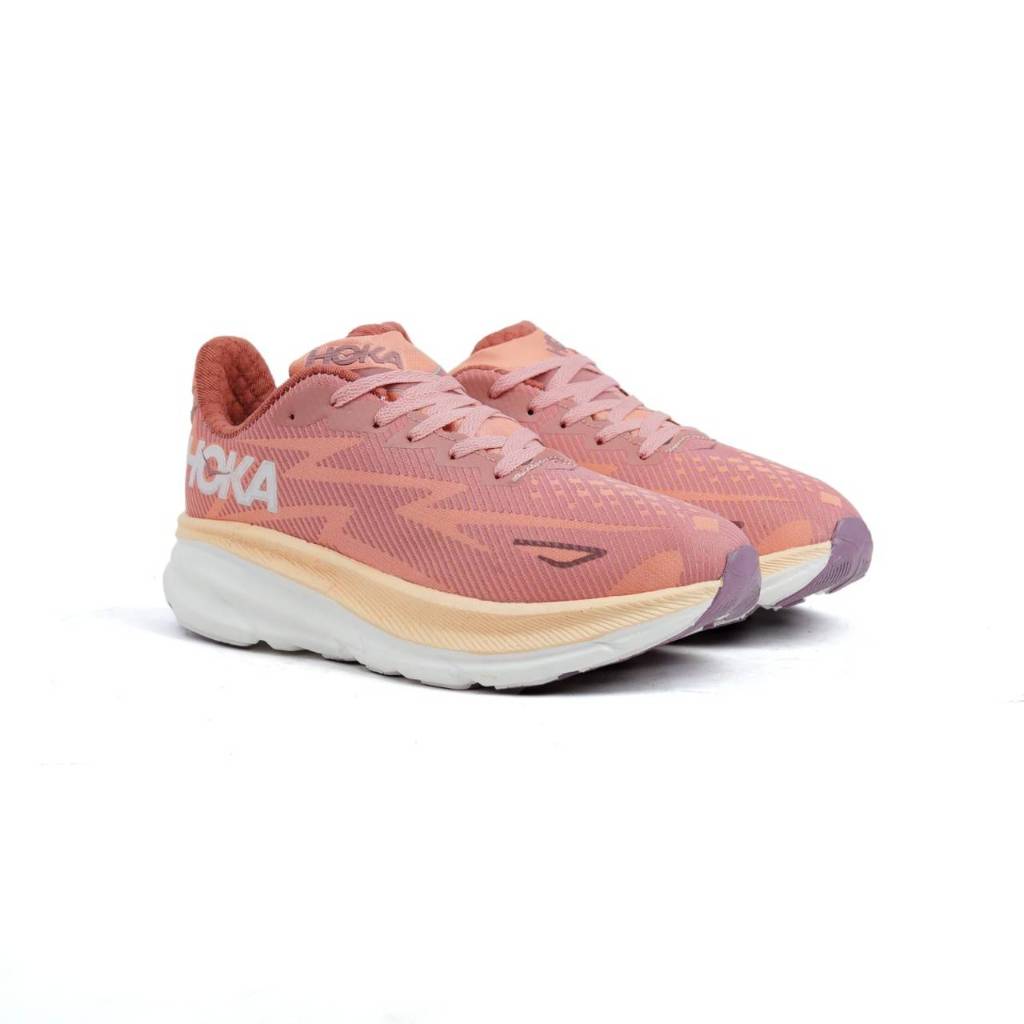 Sepatu sneakers wanita hoka one sepatu wanita olahraga hoka peach sepatu lari wanita