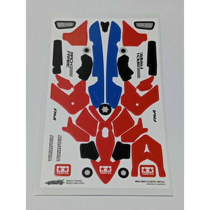 DECAL MINI 4WD MACH FRAME/STICKER TAMIYA MACH FRAME