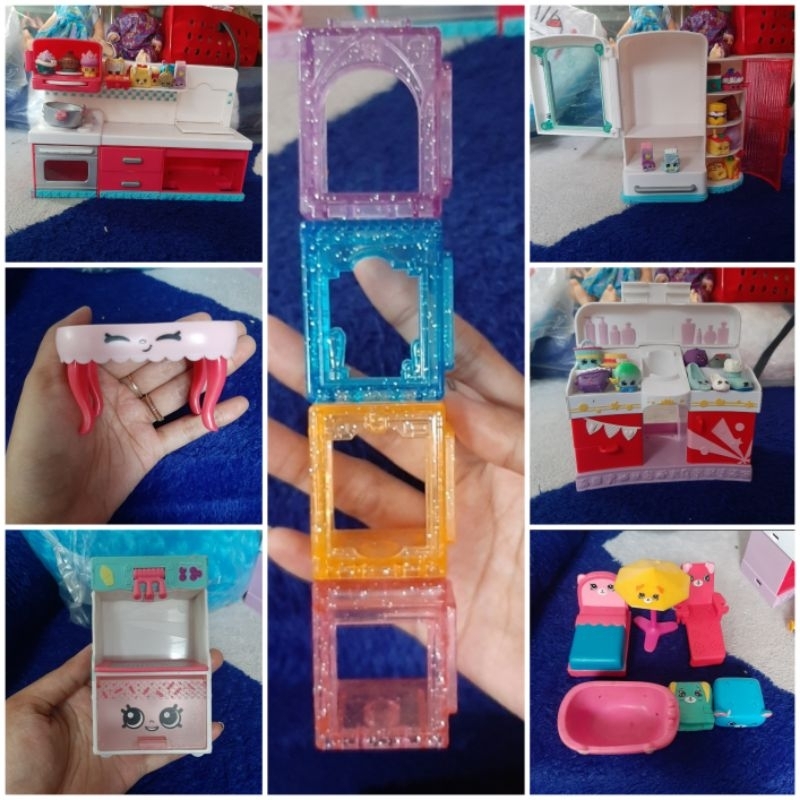 Mainan / dikoleksi moose shopkins . Kompor moose, kulkas shopkins dll