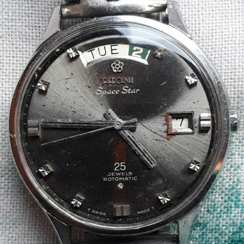 Jam Tangan Vintage Titoni Space Star President 25 Jewel Automatic Original