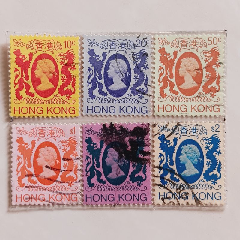 

(AG) Perangko Hong Kong 1982 Queen Elizabeth II (1982-1987) Set 6 pcs Used