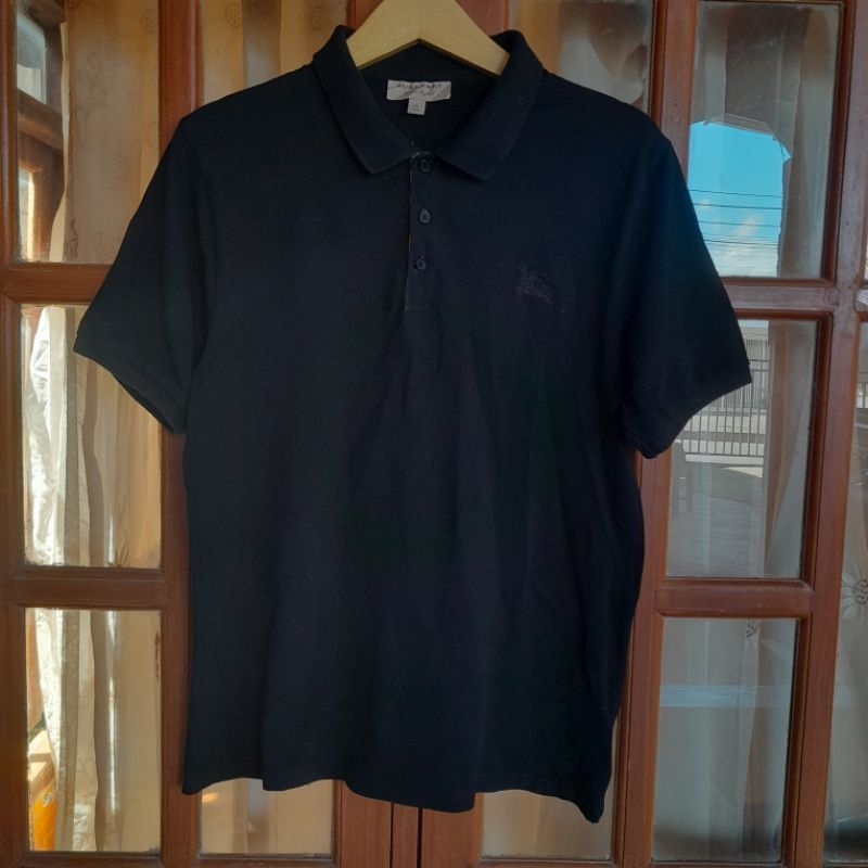 Burberry polo shirt black second (M)