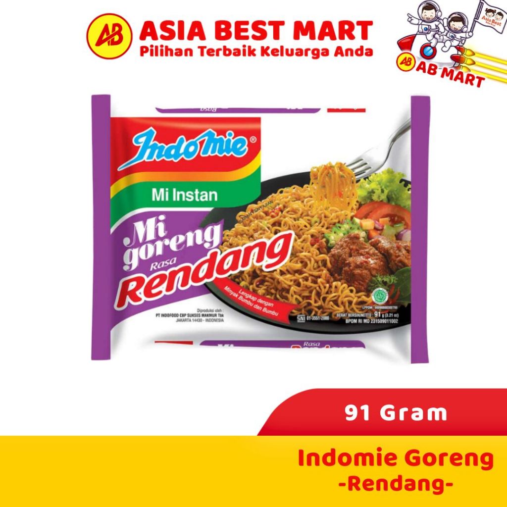 

Indomie Goreng Rendang Pedas Medan 91Gr/Mie Instant/Indomie/Mie Goreng