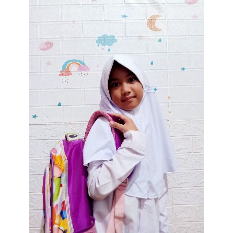 Jilbab Sekolah SD SMP Kerudung Sekolah SD SMP Jilbab Bergo Instan