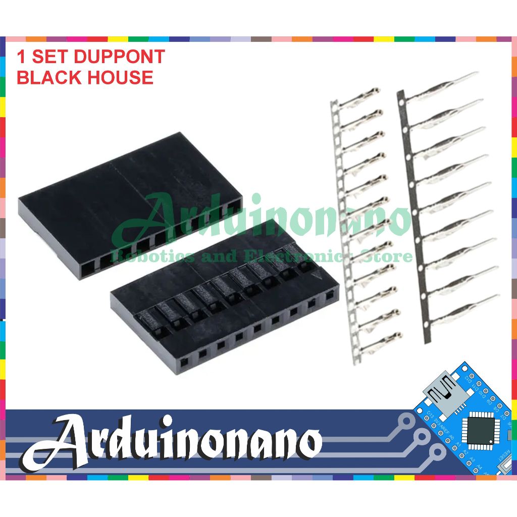 Black Housing 9p Duppont jumper head Pin Connector 2.54mm house 9pin