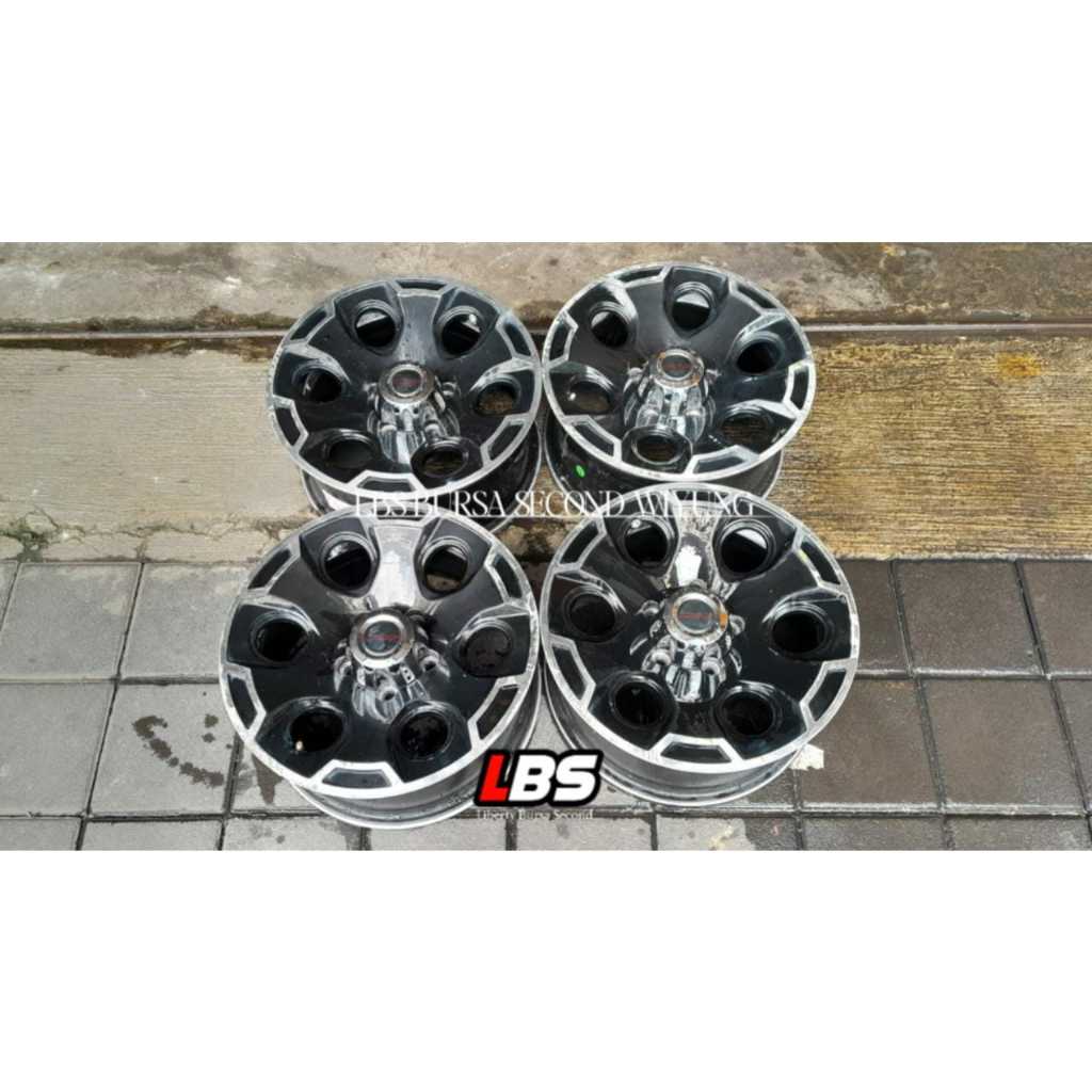 Velg bekas model OFFROAD cocok Hilux, jeep cherokee BRAVE Ring 15 lebar 7 et45