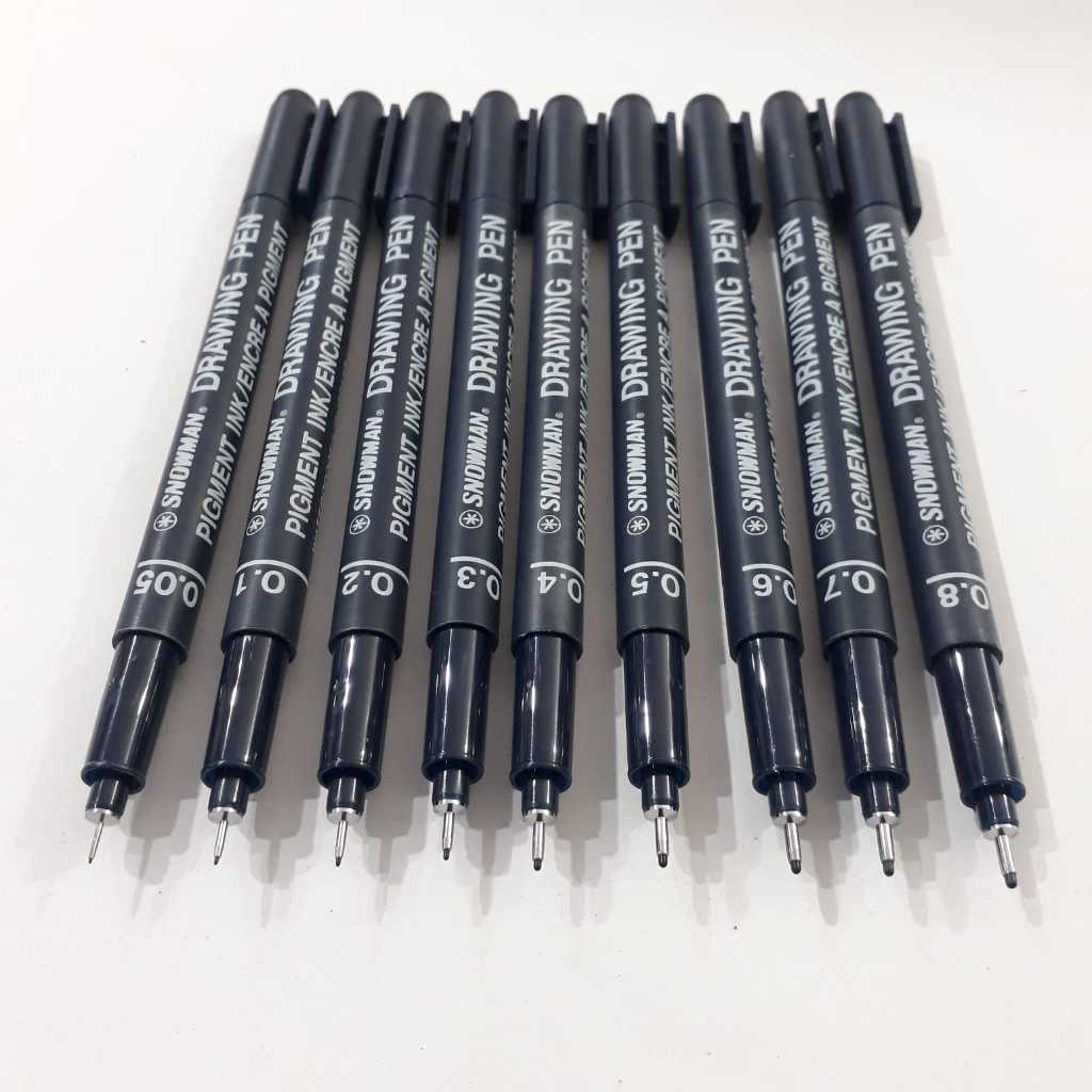 

drawing pen 0.4, drawing pen snowman 0.4, pulpen gambar 0.4, drawing pen 0,4