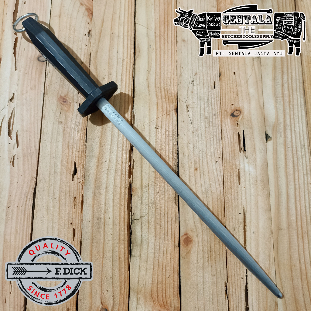 Asahan F. Dick Eurocut Sharpening Steel 30cm Regular Cut Round