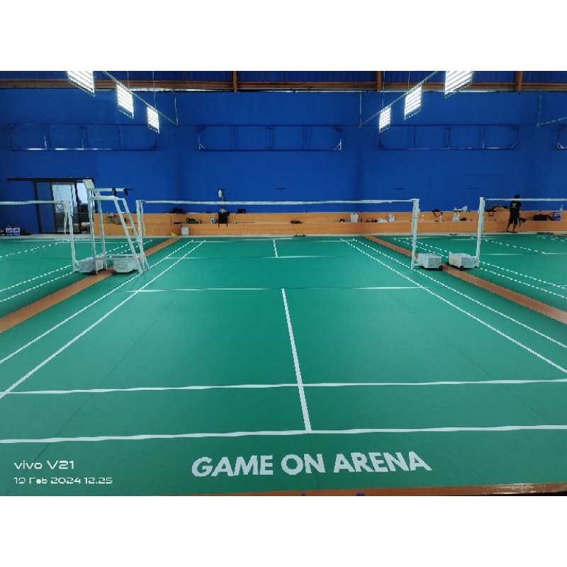 KARPET VINYL BADMINTON TIPE SAND TEBAL 5MM TERPASANG