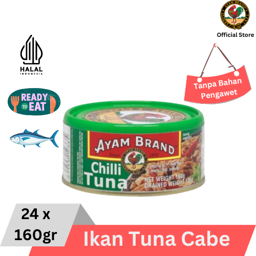 

Ayam Brand - Ikan Tuna Kaleng Cabe 24 pcs 160gr