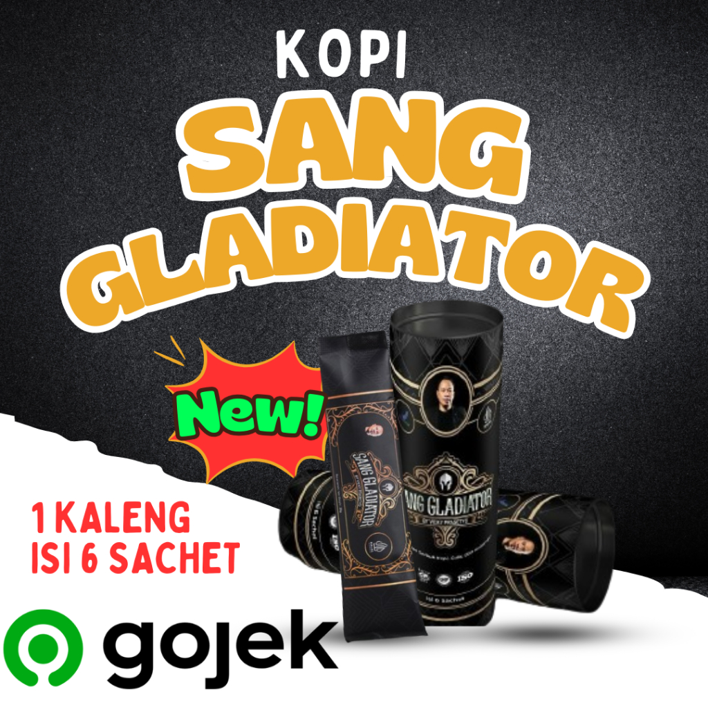 

Bisa Cod Kopi Gladiator By Vicky Prasetyo Kopi Kuat Agar Tahan Lama berjam jam Bpom