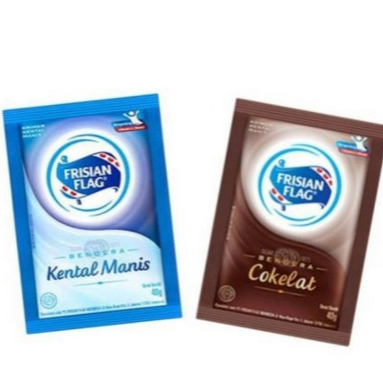 

Susu FRISIAN FLAG Sachet Putih & Coklat / Susu Bendera Kental Manis