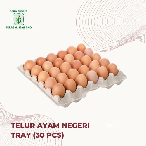 

Telur ayam negeri fresh TRAY (30 butir)