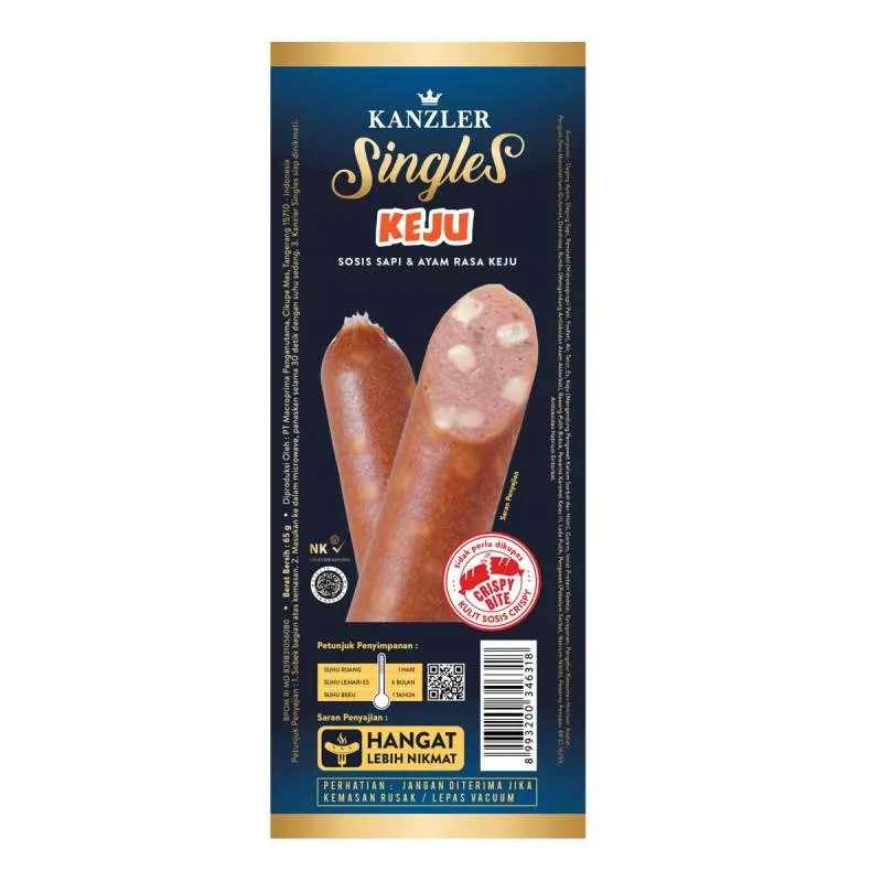 

Kanzler Singles Keju 65gr (Sausage/Sosis)