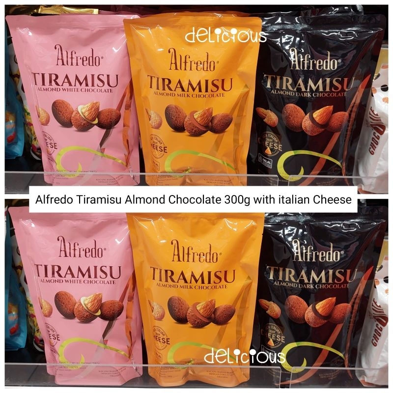 

Alfredo Tiramisu Almond 300g Chocolate with Italian Cheese Coklat Cokelat