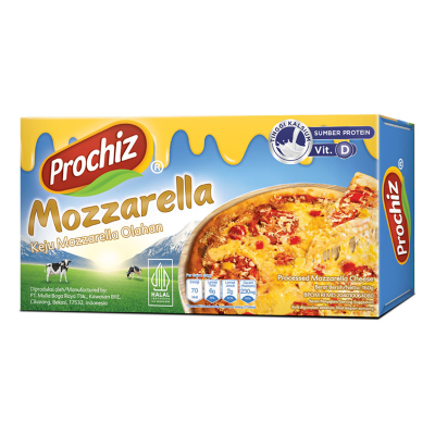 

PROCHIZ Mozzarella Keju Olahan 160 g (Re-packing Quick Melt)