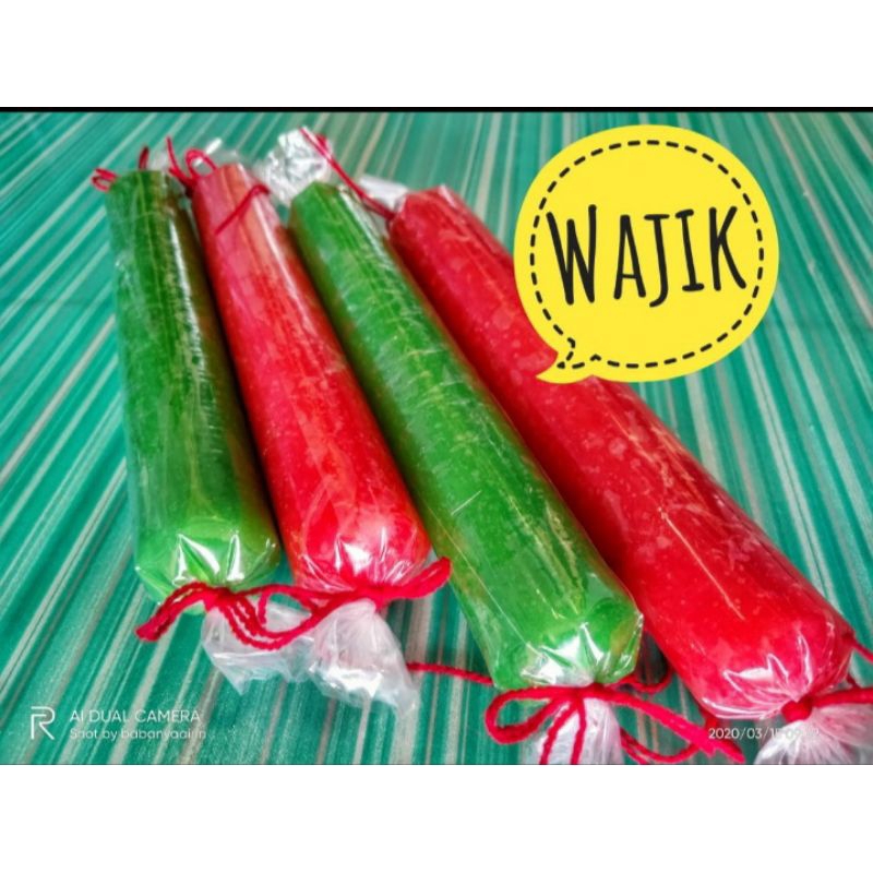 

Wajik betawi (pandan & strawberry)