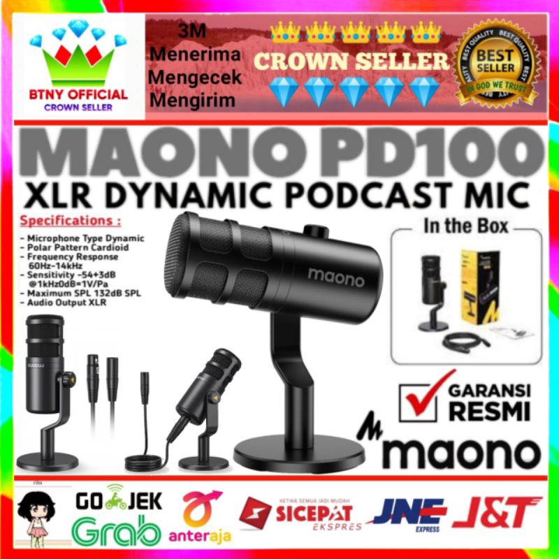 Maono PD100 Podcaster Dynamic XLR Maono PD-100 Microphone