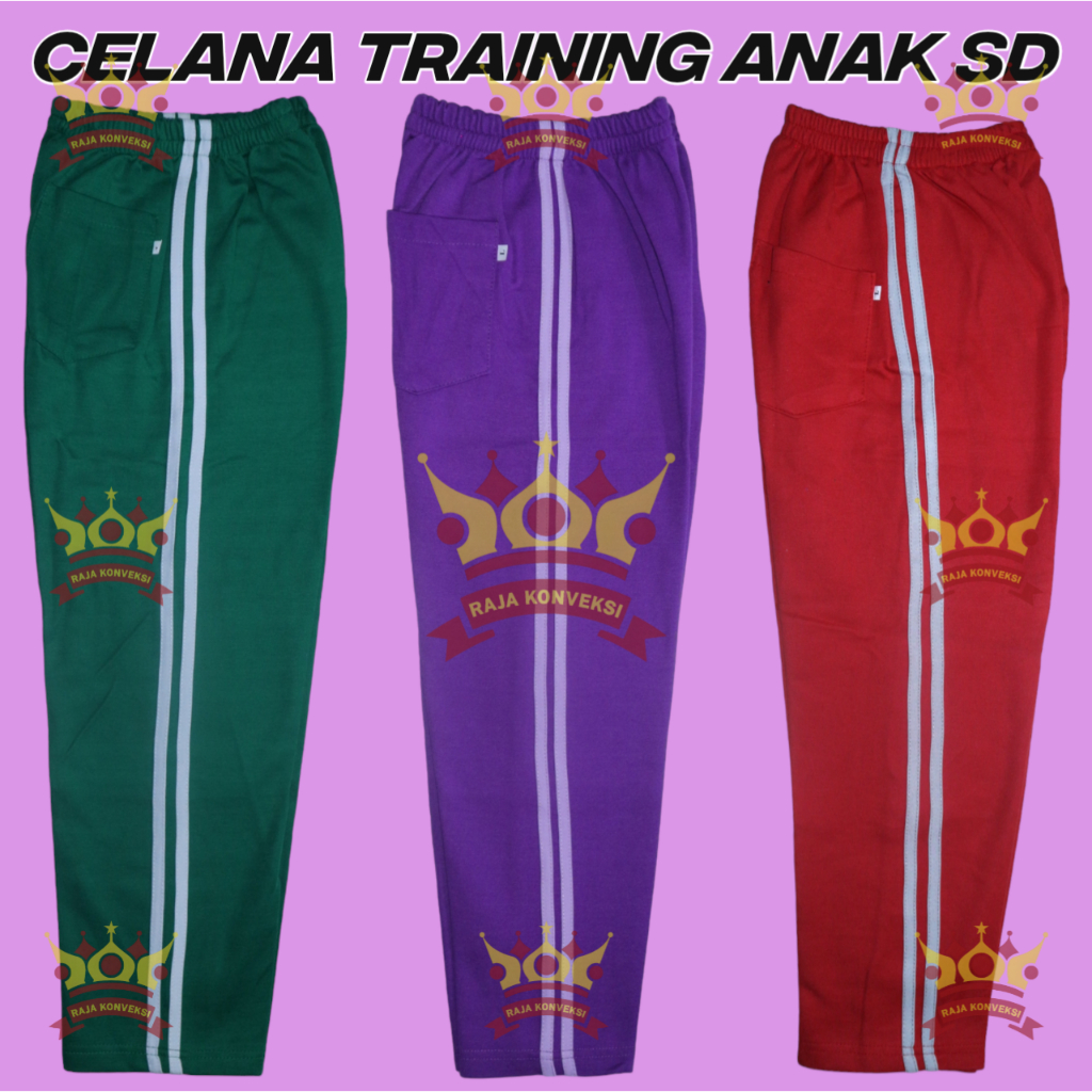 Celana Training Olahraga Anak SD Panjang/ Celana Training Sekolah Anak