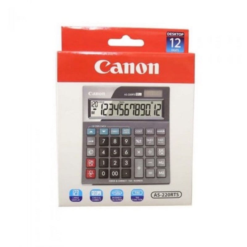 

Canon AS-220RTS Kalkulator - Check & Correct Kalkulator Desktop Meja AS 220RTS
