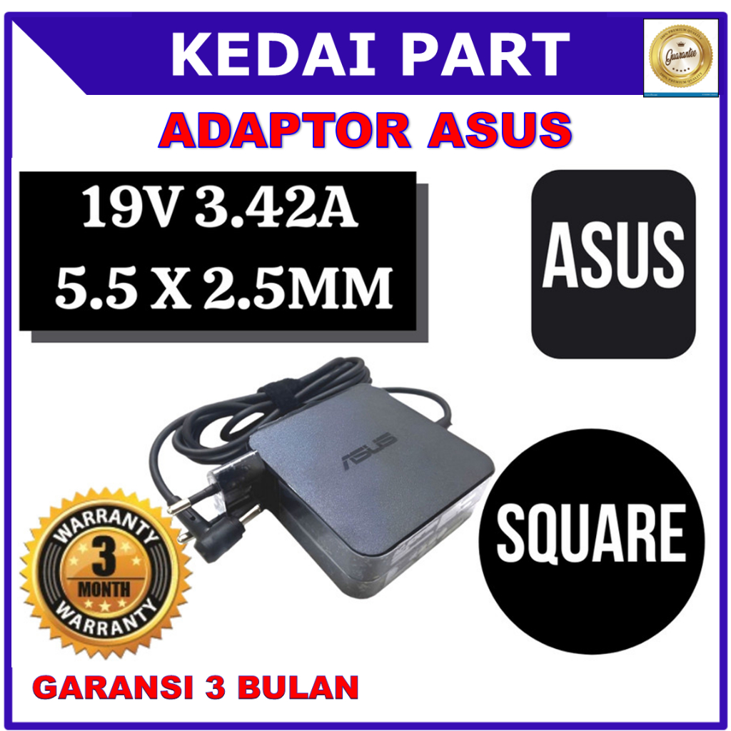 ADAPTOR CHARGER ASUS  A6VC A6 A450 A450L A450LA A450LB A450LC SERIES KOTAK ORI