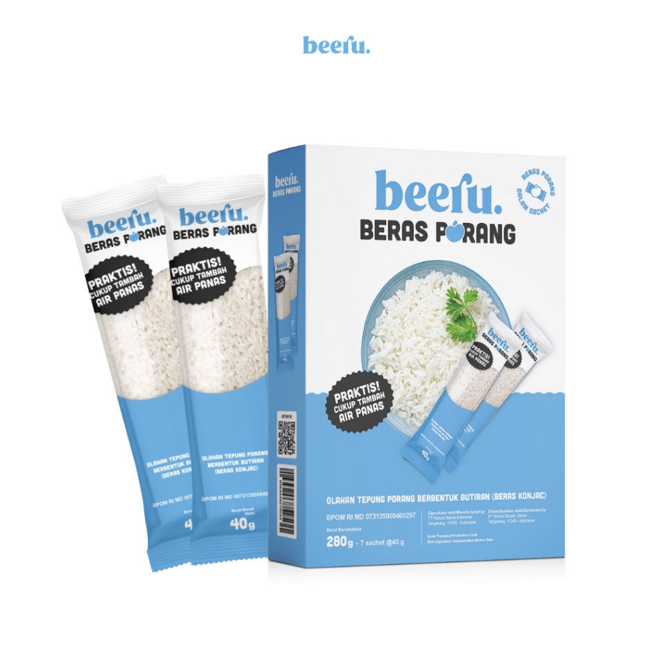 

XBC992 D2289 Beeru Beras Porang Box Shirataki Konjac Rice