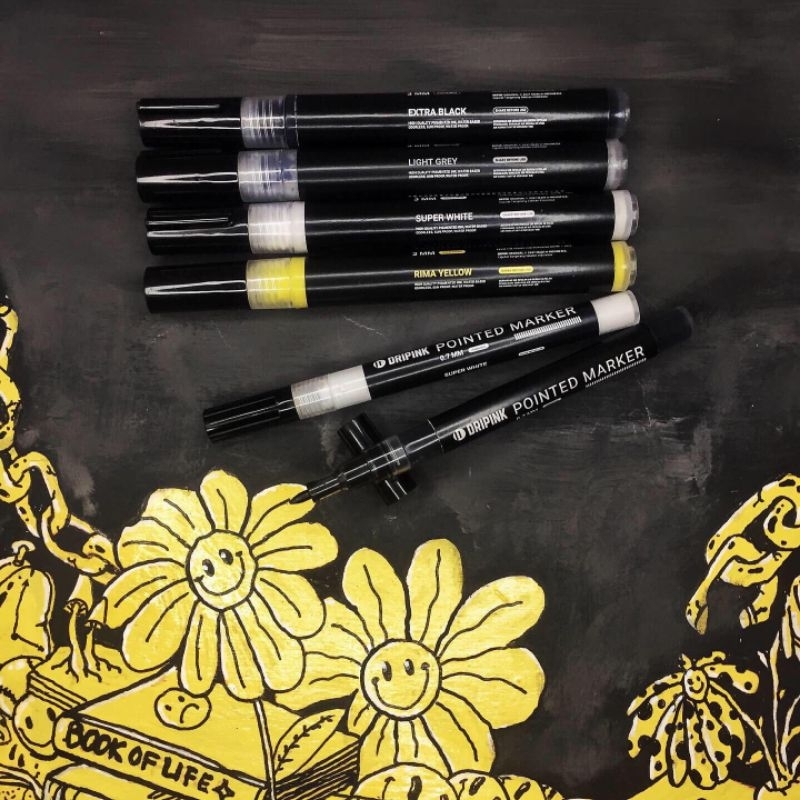

Dripink Artworking full Set, Pointed Marker 0.7mm, Paint Marker 3mm, Wider Marker 10mm, Twin Marker
