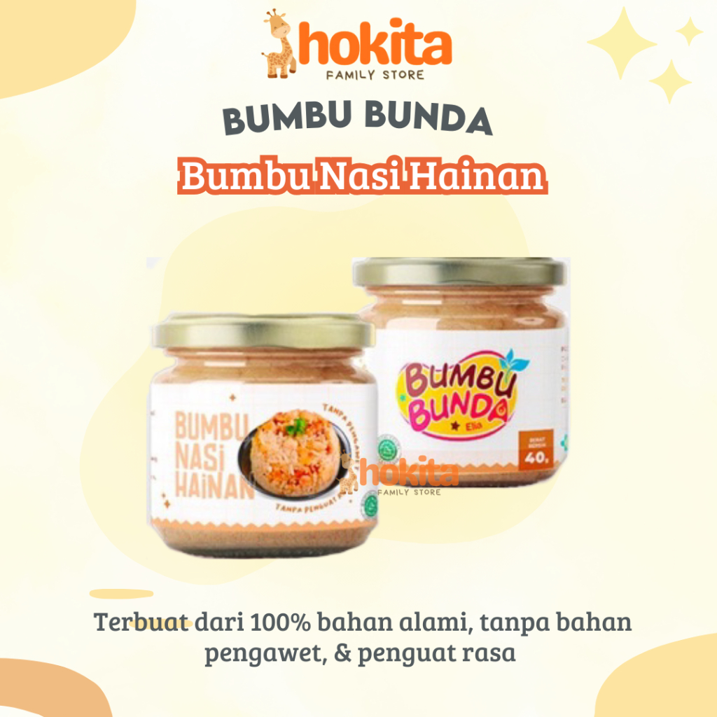 

Bumbu Bunda Elia Bumbu Nasi Hainan Bumbu Mpasi Non MSG