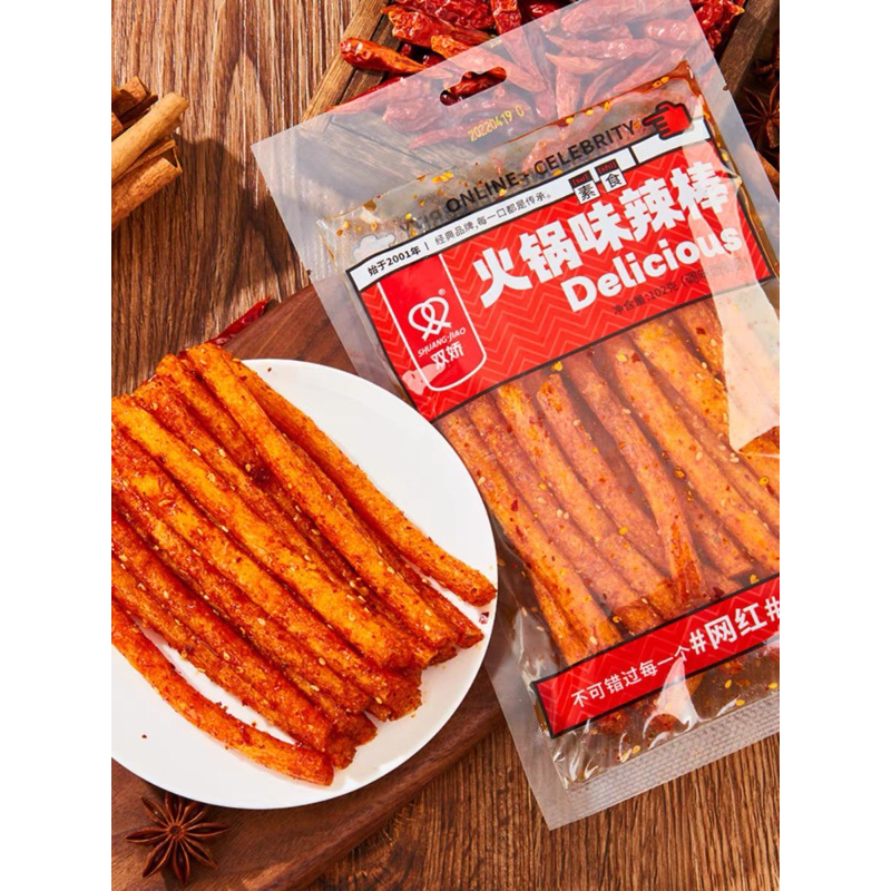 

(HALAL)Delicious Latiao 102gram Spicy Original/Shuang Jiao Latiao Delicious 102gr