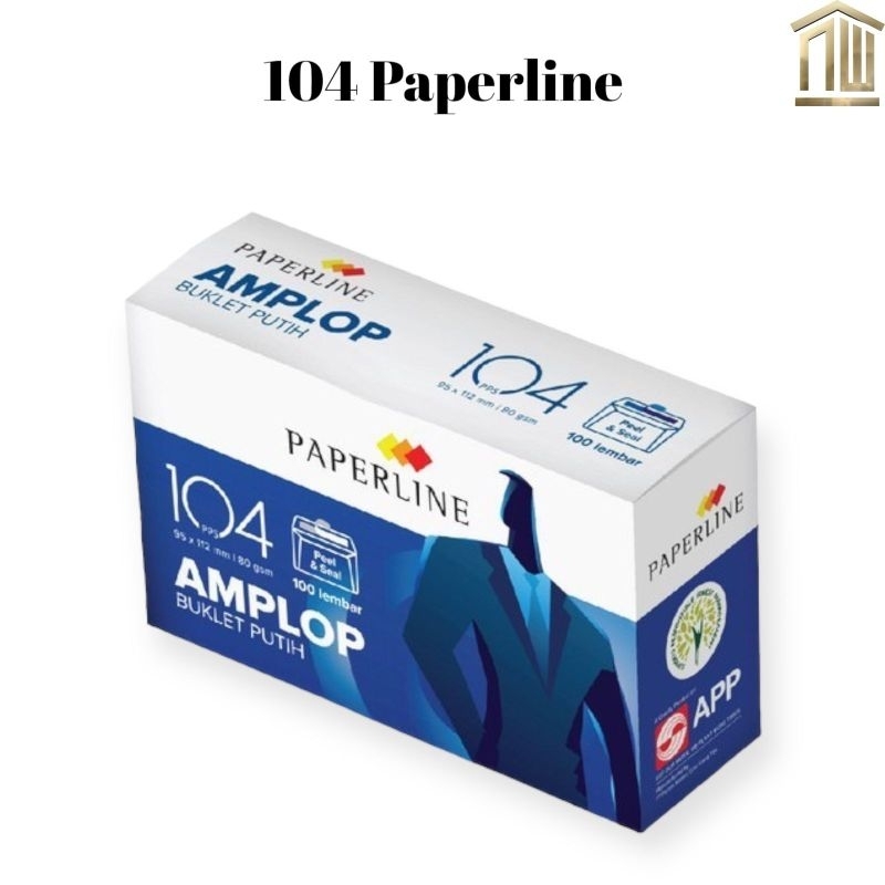 

Amplop 104 Paperline (Pak 100 Pcs)
