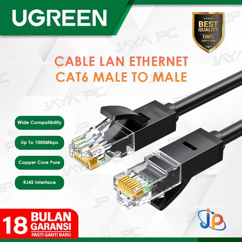 UGreen Cable RJ45 LAN Cat6 UTP Ethernet Male To Male