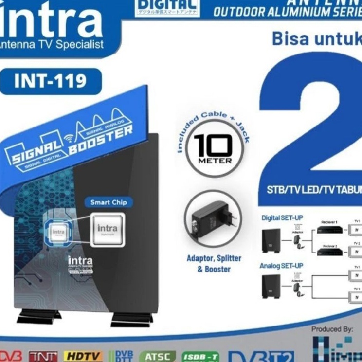 TI Antena Digital Intra 119  Antena TV INT 119 Receiver TV
