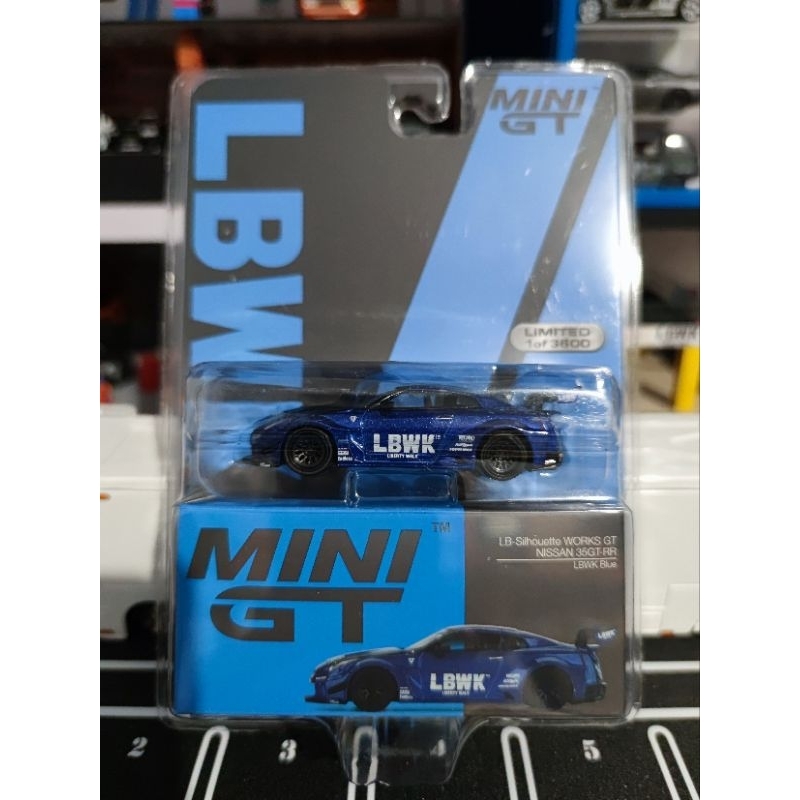 Mini GT 299 / 327 / 594 LB-Silhouette WORKS GT NISSAN 35GT-RR LBWK Blue / Nissan GT-R Nismo GT3 2018