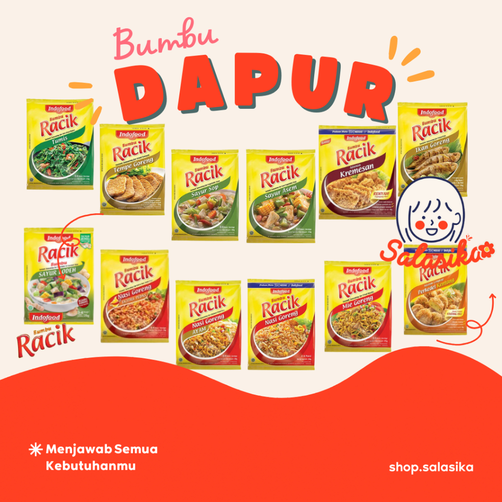 

Indofood Bumbu Racik Renteng Renceng All Variant