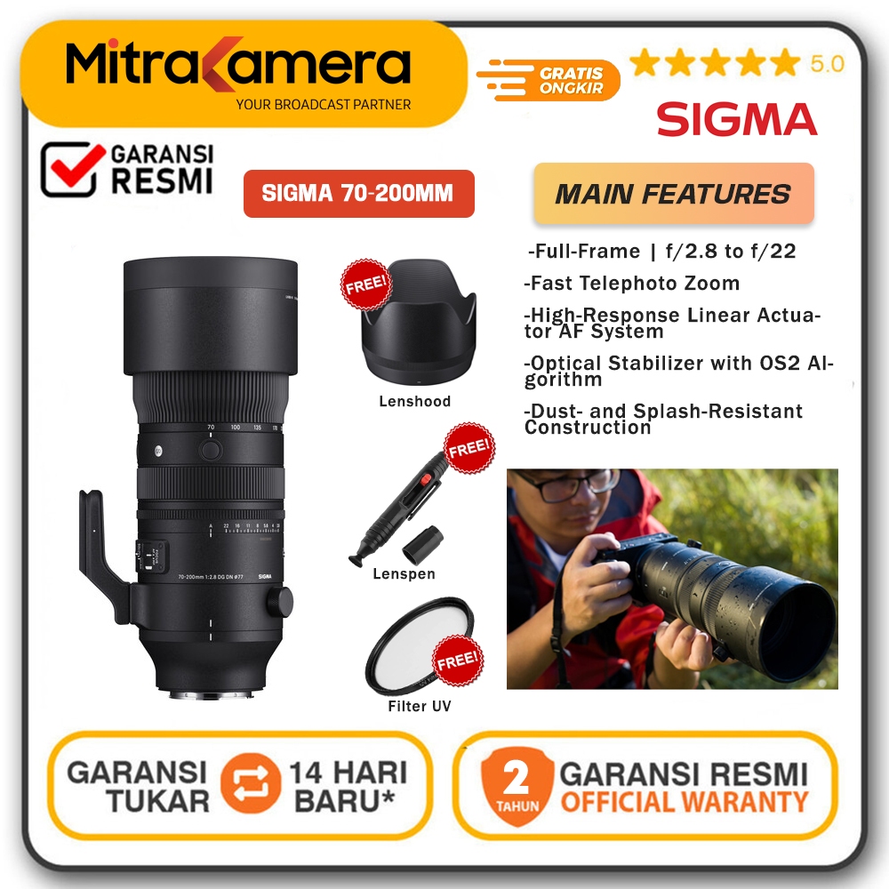 Sigma 70-200mm f/2.8 DG DN OS Sports Lens