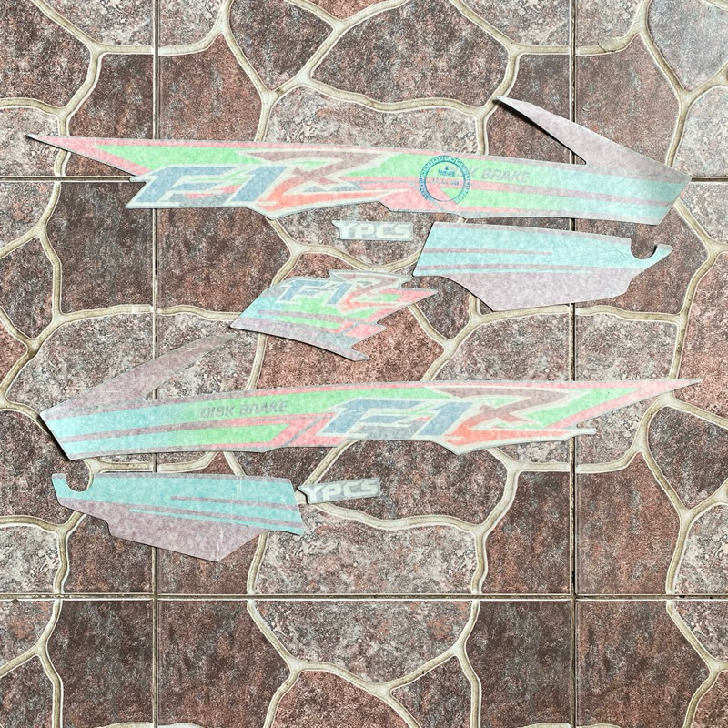 Stiker striping graphic Yamaha F1Z cakram hitam 1996 ritrama