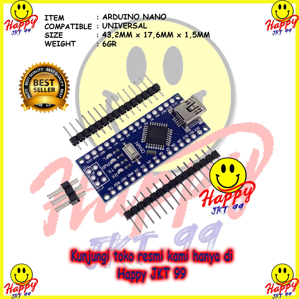 ORIGINAL ARDUINO NANO V3 NANO V3.0 COMPATIBLE ATMEGA328P CH340G BOARD TYPE C 5V ARDUINO NANO R3 ATME