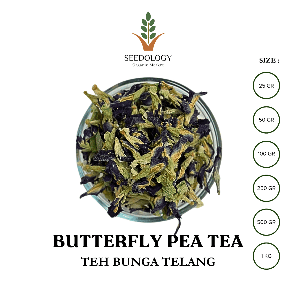 

Teh Bunga Telang 100gr - Butterfly Pea Tea / Organik / Tisane